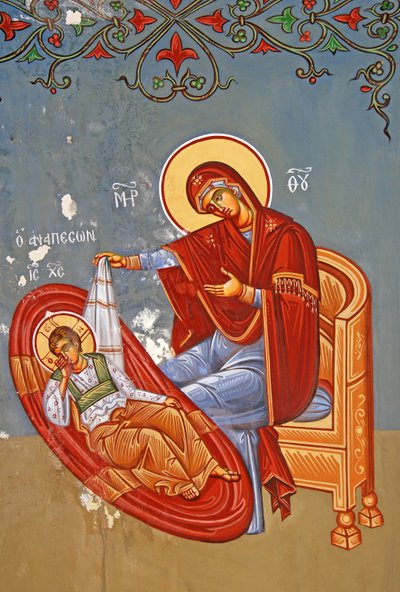 La Vierge Marie et le Christ enfant, Chypre - Cypriot